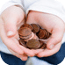child holding coins 4 thumb